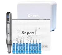 Dr Pen Ultima M8S Microneedling Pen Derma Pen Derma Stamp Skin Pen per viso corpo capelli barba, contiene 9 cartucce (3 pezzi 18 pin, 3 pin 36 pin, 3 nano) 0,25 mm, regalo per donna, con custodia