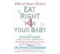 Dr. Peter J. D'Adamo Catherine Whitney Eat Right for Your Baby (Tascabile)