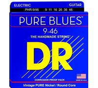 DR PHR9/46 Pure Blues Light Heavy 009/046 Mute Corde per Chitarra Elettrica ...