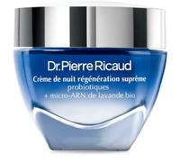Dr Pierre Ricaud Crema da notte rigenerazione suprema - Creme per il viso con probiotici e micro-RNA di lavanda biologica, trattamento anti-invecchiamento per donna, 40 ml