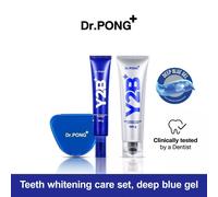 Dr.PONG Y2B Set dentifricio e gel dentale colore sbiancante fluoro antiplacca