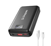 Dr.Prepare Power Bank 16000 mAh per Gilet Riscaldato, Telefono, Tablet, Ventilatore da Tavolo, 3 Uscite, Type-C In & Out, Uscita USB, Uscita DC, 5V/ 7,4V, Ricarica Rapida