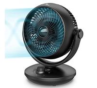 DR.PREPARE Ventilatore da Tavolo Silenzioso 28dB 15㎡ 3 Velocità Oscillazione 70°&100° Ventilatore Potente Circolazione dell'Aria per Camera da Letto Ufficio Soggiorno Camper Cucina