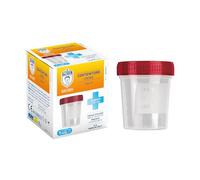 Dr. Protec, Contenitore Urine Sterile, 120ml, 1 pezzo, Tappo a Vite, Scala Graduata