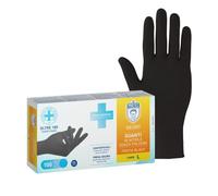 Dr. Protec,Protix Black, Guanti in Nitrile, Senza Polvere, Taglia L,100 Pezzi