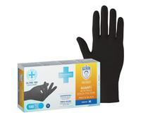 Dr. Protec,Protix Black, Guanti in Nitrile, Senza Polvere, Taglia M,100 Pezzi