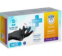 Dr. Protec,Protix Black,Guanti in Nitrile,Senza Polvere,Taglia XL,100 Pezzi