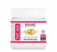 DR.RASHEL Keratin Hair Spa professionale per capelli senza crespo, crea una barriera protettiva per capelli, adatta a tutti i tipi di capelli (360 ml)
