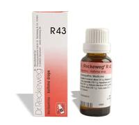 Dr Reckeweg R43 Drops Confezione da 22 ml Made in Germany OTC Homeopathic Drops#