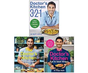 Dr Rupy Aujla Collection 3 Books Set (Doctor’s Kitchen 3-2-1, The Doctor’s Kitchen, The Doctor’s Kitchen Eat to Beat Illness)
