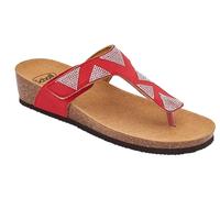 Dr Scholl DUBAI FLIP-FLOP Bioprint infradito donna microfibra paillettes ROSSO