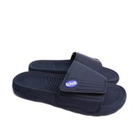 Scholl Ciabatte Nautilus Unisex – Fascia regolabile, Suola massaggiante, Navy Blu 40 EU