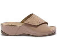 Scholl Nives, Sandali Donna a 1 strappo con velcro e soletta in Memory Cushion - Rosa Antico - 39 EU