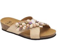Dr Scholl PALAU CROSS beige Bioprint ciabatte donna microfibra pietre estate