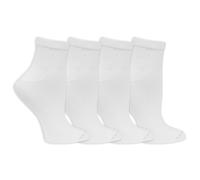 Dr. Scholl's Diabetes & Circulator Socks-4 & 6 Pair Packs-Non-Binding Moisture Management Calzini Casual, Bianco-Caviglia (4 Paia), 7-11 (Pacco da 4) Donna