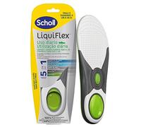 Dr.Scholl's Liquiflex Everyday, Solette Regolabili Anti-Odore in Memory Foam con Tecnologia 5 in 1 per Tutti i Tipi di Scarpe, Supporto Arco Plantare, Uso Quotidiano, Taglia S (35.5-40.5)