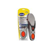 Dr. Scholl's Liquiflex Extra Supporto, Solette Regolabili Anti-Odore in Memory Foam con Tecnologia 5 in 1 per Scarpe da Lavoro, Stivali e Scarpe Antinfortunistiche, Taglia S (35.5-40.5) Rosso