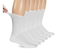 Dr. Scholl's Mens Diabetes & Circulator - 4 6 Pair Packs Non-binding Comfort And Moisture Management Sock, White, 13-15 US
