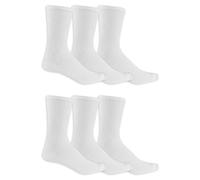 Dr. Scholl's Mens Diabetes & Circulator - 4 6 Pair Packs Non-binding Comfort And Moisture Management Sock, White, 13-15 US