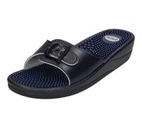 Scholl New Massage, Sandal Donna, Blu, 42 EU