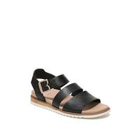 Dr. Scholl's Shoes Sandalo piatto con cinturino Island Glow da donna, Nero liscio, 42 EU