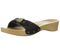 Dr. Scholl's Shoes Women's Classic Slide Sandal, Black Snake Print, 38 EU