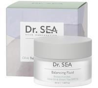 DR. SEA - Fluido Idratante Equilibrante con Olio d'Oliva & Tè Verde - Pelli Normali e Miste - Idratazione, Luminosità & Anti-Età - SPF15-50 ml