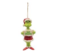 Dr. Seuss Il Grinch Bah Humbug Ornamento In PVC