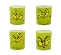 Dr.Seuss The Grinch Viso Espressione Vetro Set, 4-Pack, 296ml