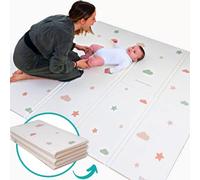 DR-SILVA Tappeto Gioco per lo Sviluppo Motorio di Bambini e Neonato. Sicuro, Atossico, Spessore 1,5 cm, Grande 200x150 cm, Pieghevole, Portatile, Anti-Scivolo, Lavabile, Morbido e Anti-urto.