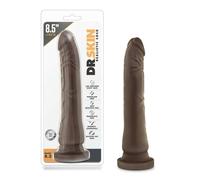 Dr. Skin 8,5 - dildo realistico con ventosa - marrone (20,5cm)
