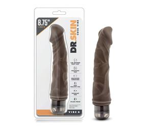 Dr. Skin Vibe No.6 - vibratore realistico - marrone