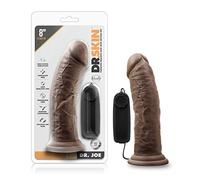 Dr. Skin - Vibratore Dr. Joe con ventosa 20 cm - Cioccolato