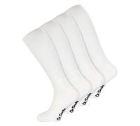 Dr.Socks Calzini Diabetici Alti al Ginocchio da Uomo Calzini di Bambù Lunghi e Larghi Extra Larghi per Gambe Gonfie (46-50, Bianco)