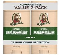 Dr. Squatch Deodorante Naturale per Uomini - Pine Tar - Neutralizzante degli Odori, Senza Alluminio (Stick da 75 g, Confezione da 2)
