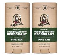 Dr. Squatch Deodorante naturale per uomo, confezione da 2 pezzi, catrame di pino, deodorante da uomo inodore senza alluminio (75 g, 2 pezzi)