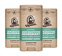 Dr. Squatch Natural Deodorant for Men 3 Pack Rainforest Rapids - Squatch -S -odore Deodorante in alluminio da uomo Free (2,65 once 3 pacchetto)