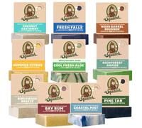 Dr. Squatch Sapone naturale da uomo, set regalo - sapone solido mescolato a freddo con oli naturali - regali per uomini - Coastal Mist, Rainforest Rapids, Wood Barrel Bourbon (142 g, confezione da 10)