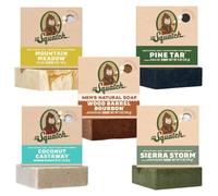 Dr. Squatch Sapone Naturale Uomo, Sapone Solido Corpo(142g,Confezione da 5) | Sapone lavorato a freddo con oli naturali, deterge la pelle, regalo uomo (Mountain Meadow, Sierra Storm, Coconut & Di più)