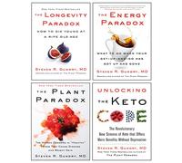 Dr. Steven R Gundry 4 Books Collection Set (Unlocking the Keto Code, The Plant Paradox, The Energy Paradox, The Longevity Paradox)