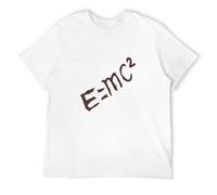 Dr Stone E=MC^2 Men T Shirts Japanese Novelty Tee Shirt Short Sleeve XXL White