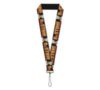 Dr. Stone Lanyard, Dr Stone Title Logo and Senku Ishigami Pose Black, Elastic