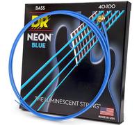DR String NBB-40 Neon Blue Set di corde per basso