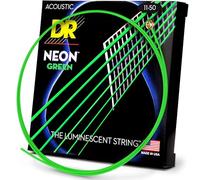 DR String NGA-11 Neon Green Set di corde per chitarra acustica