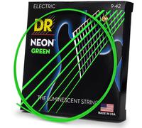 DR String NGE 9 Neon Green Set di corde per chitarra elettriche