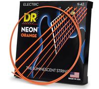 DR String NOE-9 Neon Orange Set di corde per chitarra elettriche