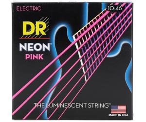 DR String NPE-10 Neon Pink Set di corde per chitarra elettriche
