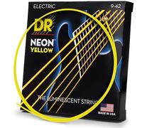 DR String NYE-9 Neon Yellow Set di corde per chitarra elettriche
