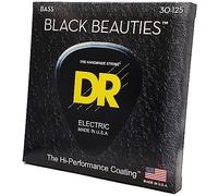DR Strings BKB630 30-125 Medium 6-String Set Handmade Black Beauties corde per basso rivestite