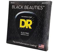 DR Strings BLACK BEAUTIES™ - Corde per basso colorate: 5 corde leggere 40-120
